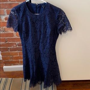 Navy Madewell lace dress